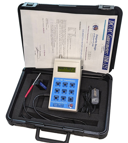 IDR-325 Gaussmeter, with Calibration Report. Ultra-thin Probes available. Buy or Rent