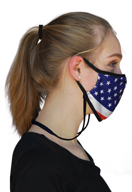 Guardian 2.0 Adjustable Size Face Mask - US FLAG - Sand Socks