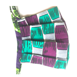 Pleated Mask: Green and Purple (M) Pleated Mask: Green and Purple (M)