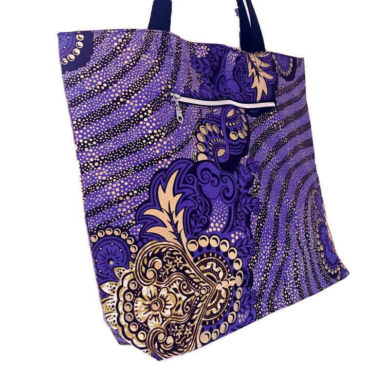 Reversible Tote:  Purple Dreams