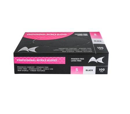 Nitrile Black Gloves 100pk (small)