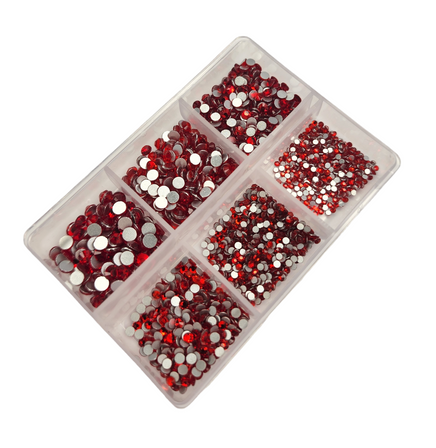 Rhinestone Mix Set - Red