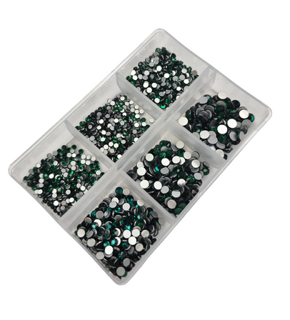 Rhinestone Mix Set - Green