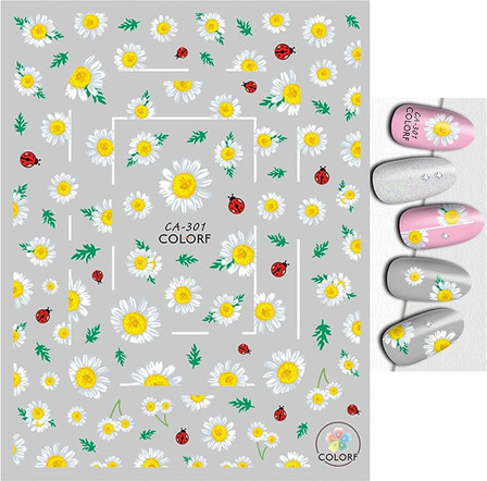 Ladybugs & Daisy Decals