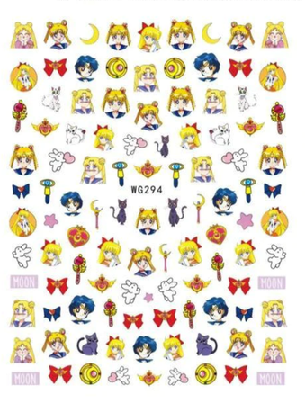 Sailor Moon Nail Decals WG294