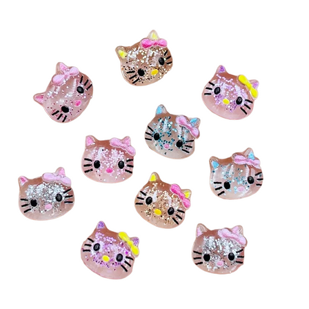 Glitter Hello Kitty Charms 