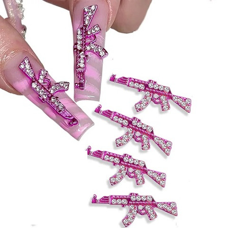 3d Pink Nail Guns 