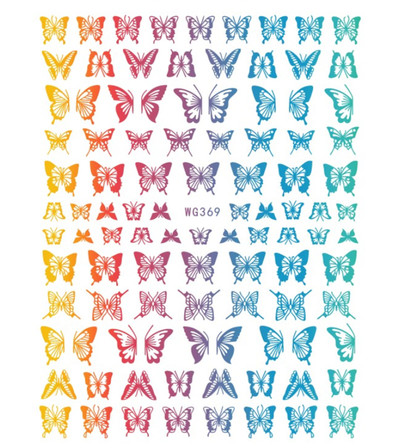 Metallic Rainbow Butterflies  WG369