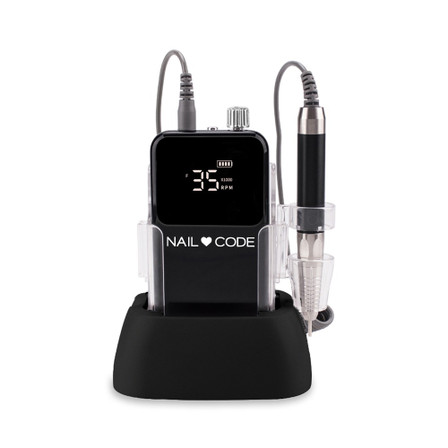 Nail Code Portable E File - Black