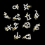 3d Zodiac Nail charms  Dangles