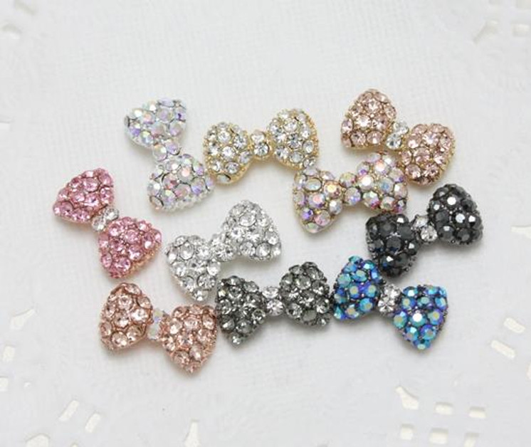 Deco 3D Nail Art - Crystal Bow (Style 2)