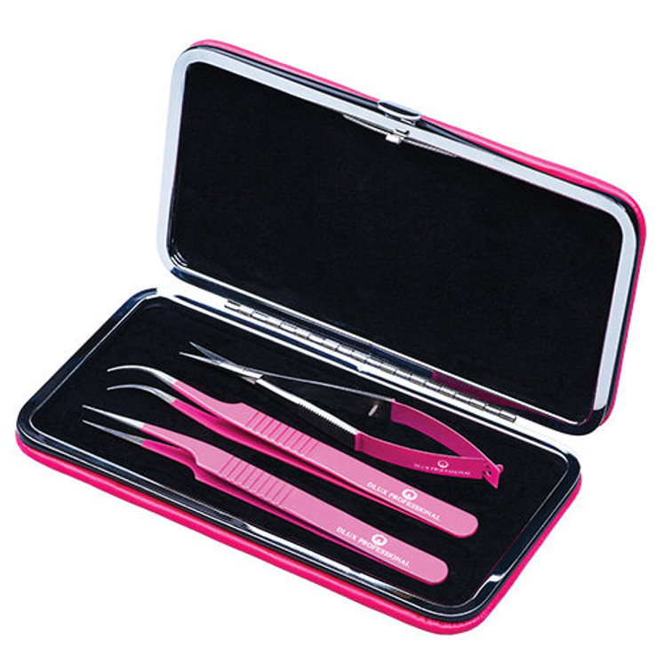 Dlux Pro 3-1 Magnetic tweezer kit (pink)