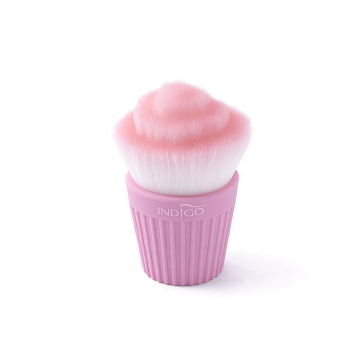 Indigo Cup Cake Dust Brush - Pink