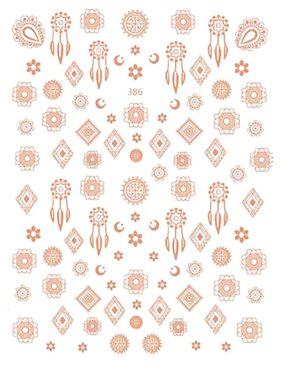 Metallic Rose Gold Dream catcher decals 386