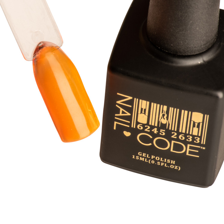 Nail Code Gel Polish - Neon Jelly Orange