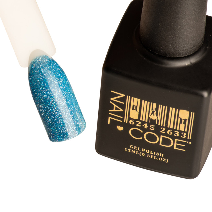 Nail Code Gel Polish - Dark Reflect Blue