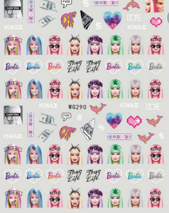 Barbie Decals WG290