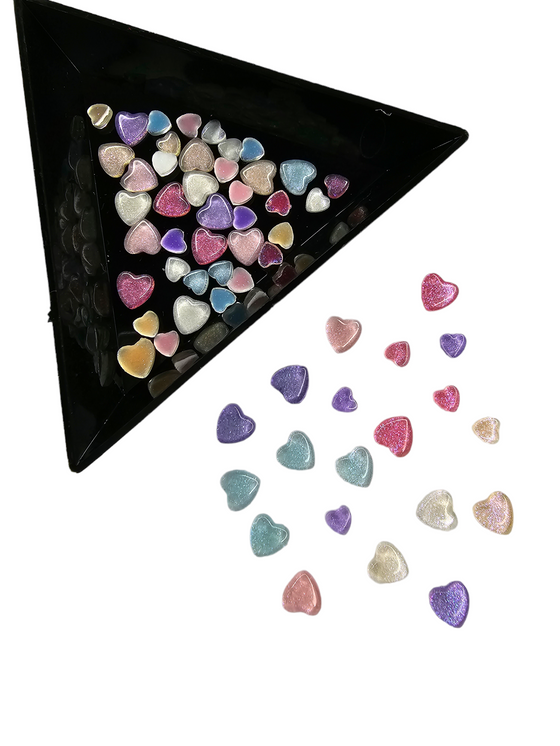 3d Resin Aurora Hearts