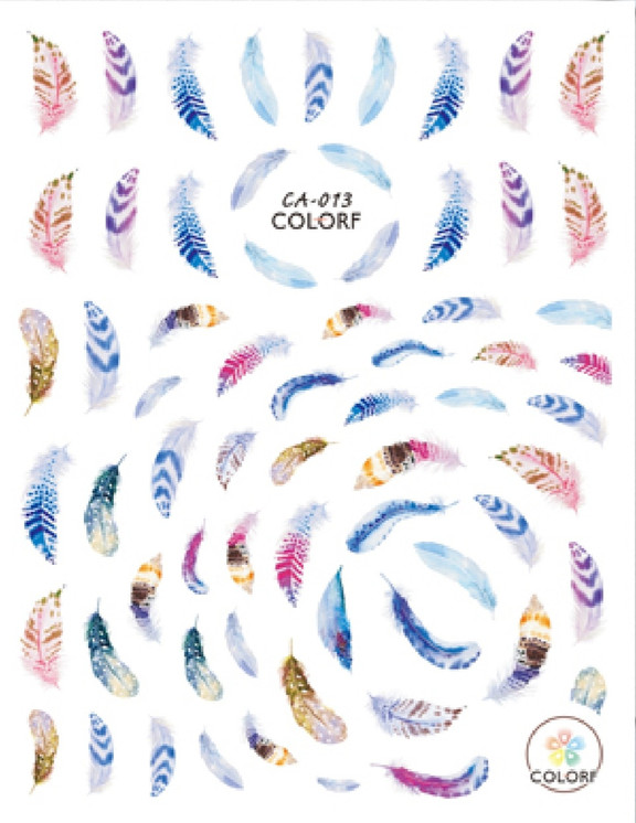 Nail Decal Feathers CA027