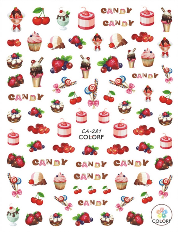 Dessert Nail Decal 