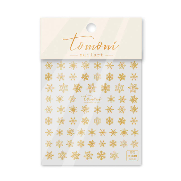 Snow Flake Decal - T239  Gold