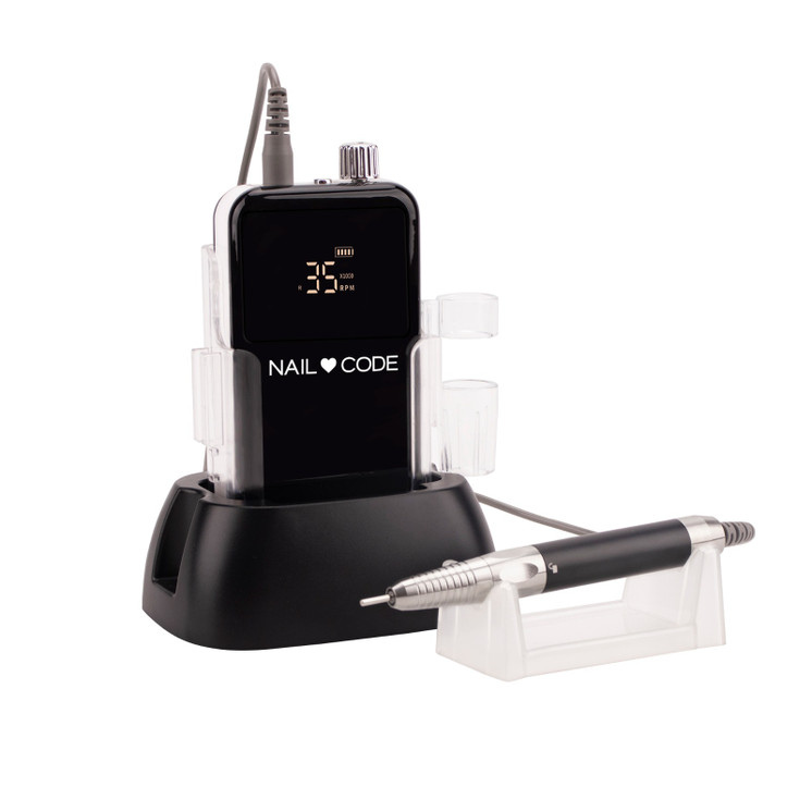 Nail Code Portable E File - Black