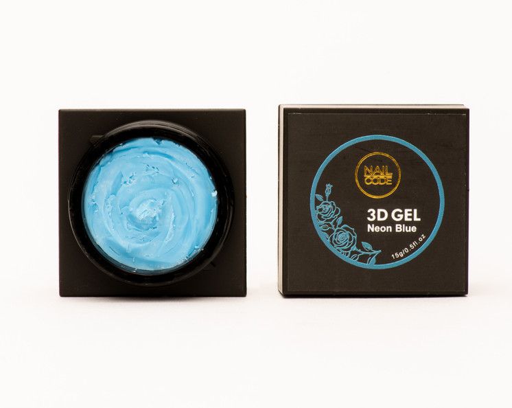 Nail Code 3d Gel - Neon Blue
