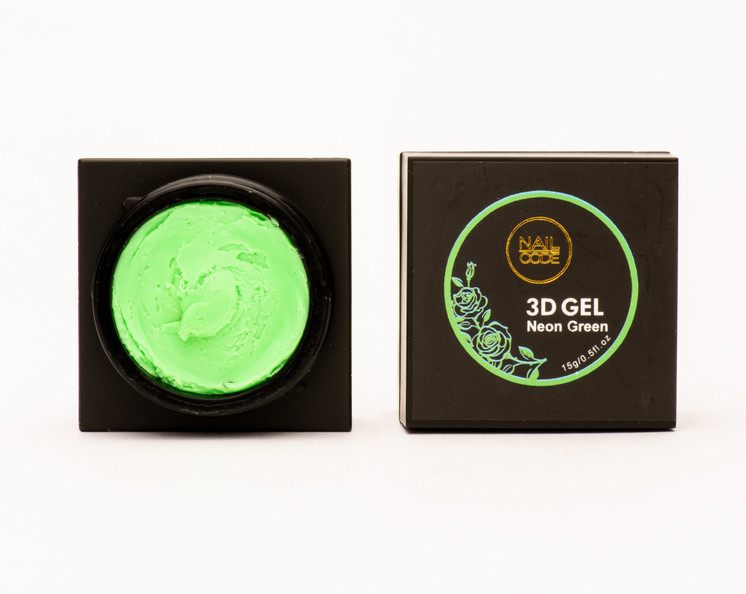 Nail Code 3d Gel - Neon Green