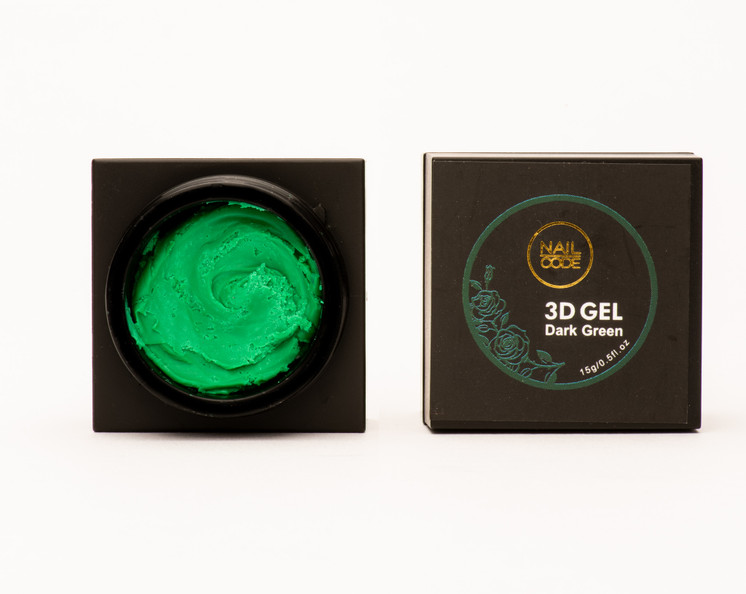 Nail Code 3d Gel - Dark Green