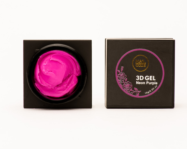 Nail Code 3d Gel -Neon Purple