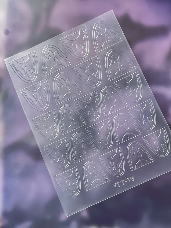  Nail Stencils - Drip