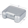 Metallic-tone Retainer Cases | Hinged, vented Metallic-tone Retainer Cases have a secure snap closure.