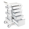 7065539 | Insight® Ergo 5-Drawer Hygiene Cart | Ideal for taller staff. Five drawers. Key lock.