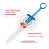 Ultra Safety Plus Twist XL Sterile 27G Long Needles and Handle | Larger bore (lumen) reduces effort required to inject—even in dense tissues.