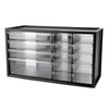 70103345 | Black 14-Drawer Benchtop Cabinet