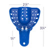 70103348 | Excellent Bio Trays Disposable Impression Trays Medium Upper 12/Pack | Perforated design ensures superior retention of impression materials, while color coding allows for quick and easy size identification.