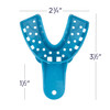 70103351 | Excellent Bio Trays Disposable Impression Trays Small Lower 12/Pack | Perforated design ensures superior retention of impression materials, while color coding allows for quick and easy size identification. Disposable. 12 per pack.