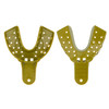 70103357 | Excellent Bio Trays Disposable Impression Trays Extra Large Lower 12/Pack | Made from a rigid, biodegradable material, trays can be heat molded at chairside for a precise, customized fit.