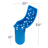 7017078 | Tray Aways® Disposable Perforated Impression Trays UL/LR Quadrant 12/Pack | Smooth, rounded edges provide patient comfort, while interior retention slots and vertical perforations ensure superior material retention and detailed reproduction.
