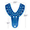 7017086 | Tray Aways® Disposable Perforated Impression Trays Medium Lower 12/Pack | Tray Aways Disposable Impression Trays set the standard as the original single-use tray.