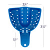 7017089 | Tray Aways® Disposable Perforated Impression Trays Large Upper 12/Pack | Smooth, rounded edges provide patient comfort, while interior retention slots and vertical perforations ensure superior material retention and detailed reproduction.