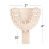 7158249 | Impression Trays Large Upper 10/Pack | These trays offer smooth edges for patient comfort, excellent retention for impression materials, and an offset handle angle for improved placement.