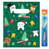 8 x 10 Dental Christmas Bags 100/Pack | Brighten the season with our colorful patient bags.
