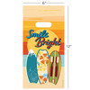 11098182 | Die-cut handles. Tough 2.8 mil plastic.