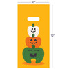 11098186 | Die-cut handles. Double-sided graphics on tough, 2.8 mil plastic.