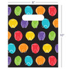 11098298 | Die-cut handles. Tough 2.8 mil plastic.