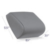 Antimicrobial cover with zipper closure for easy infection control. 3½"H x 8"W x 6¼"D.