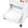 Five removable, clear-front drawers make it easy to see contents and allow supplies to be replenished quickly.