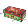 Cardboard chest measures 16"L x 9"W x 6¼"H.