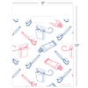 9 x 12 Brush Paste Floss Scatter Print Bags